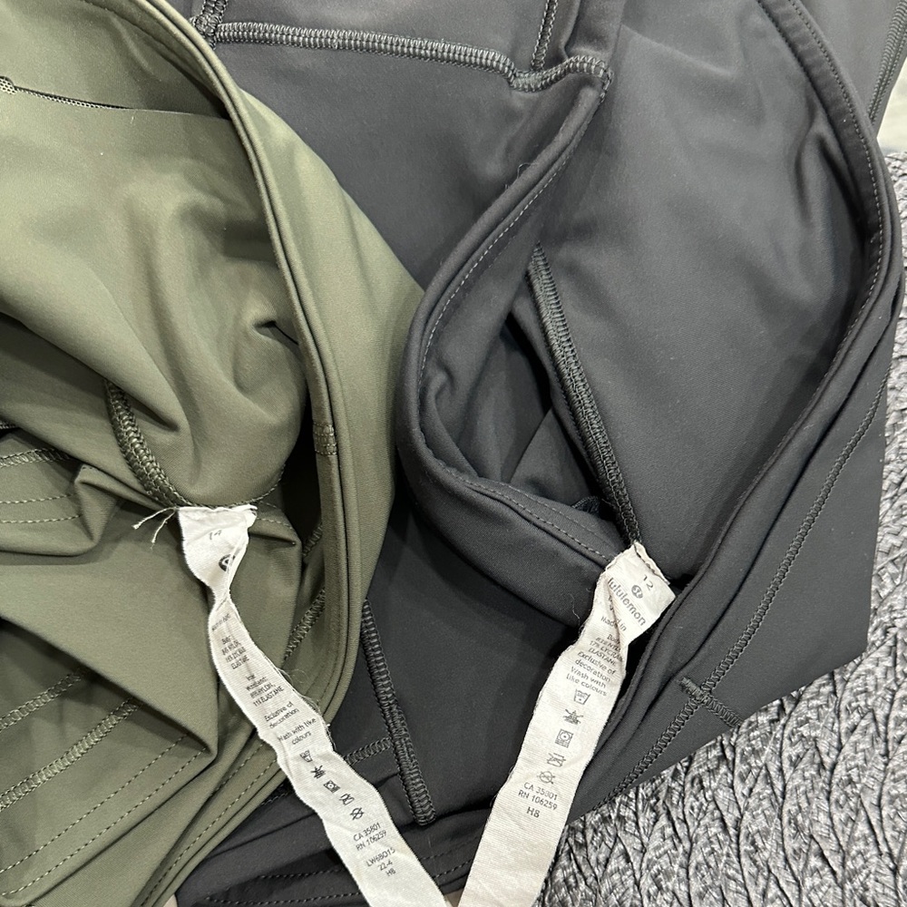 Lululemon size 12 and 14. Preowned.